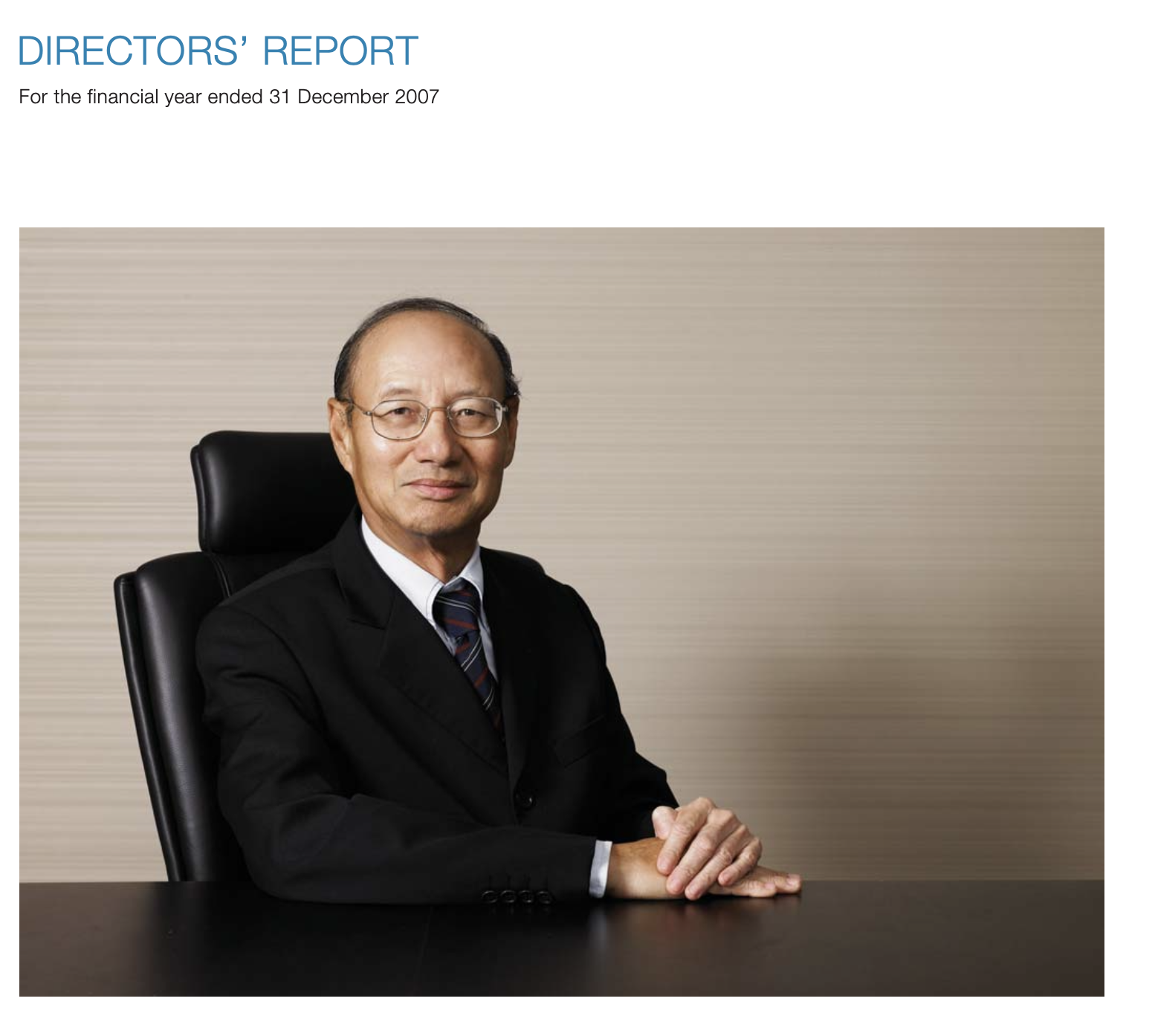 Regal-looking Chairman Ng reports Suee Chieh’s first set of numbers as Income’s CEO. 